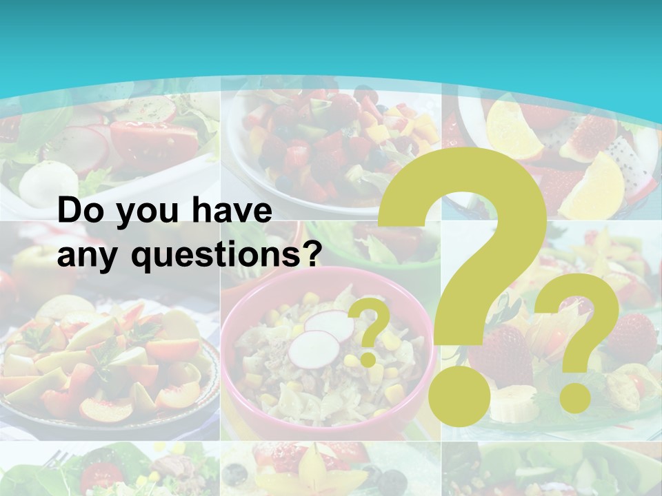 Flavoring Salad Soup PowerPoint Template