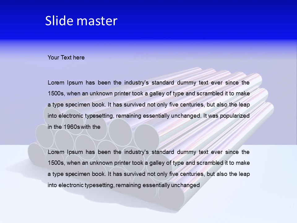 Shiny Industrial Pipe PowerPoint Template