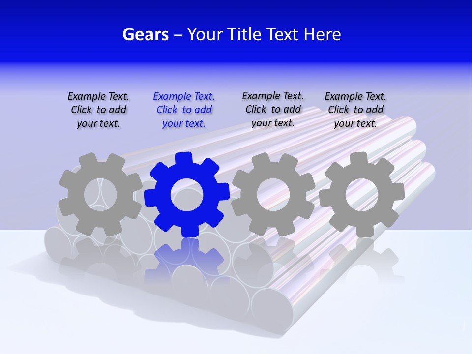 Shiny Industrial Pipe PowerPoint Template