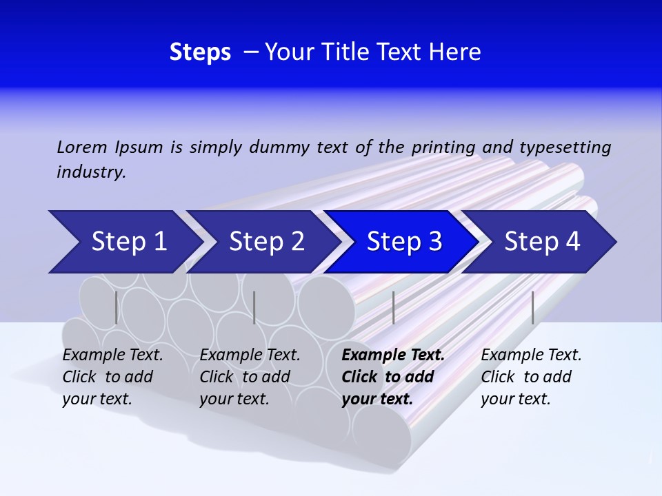 Shiny Industrial Pipe PowerPoint Template