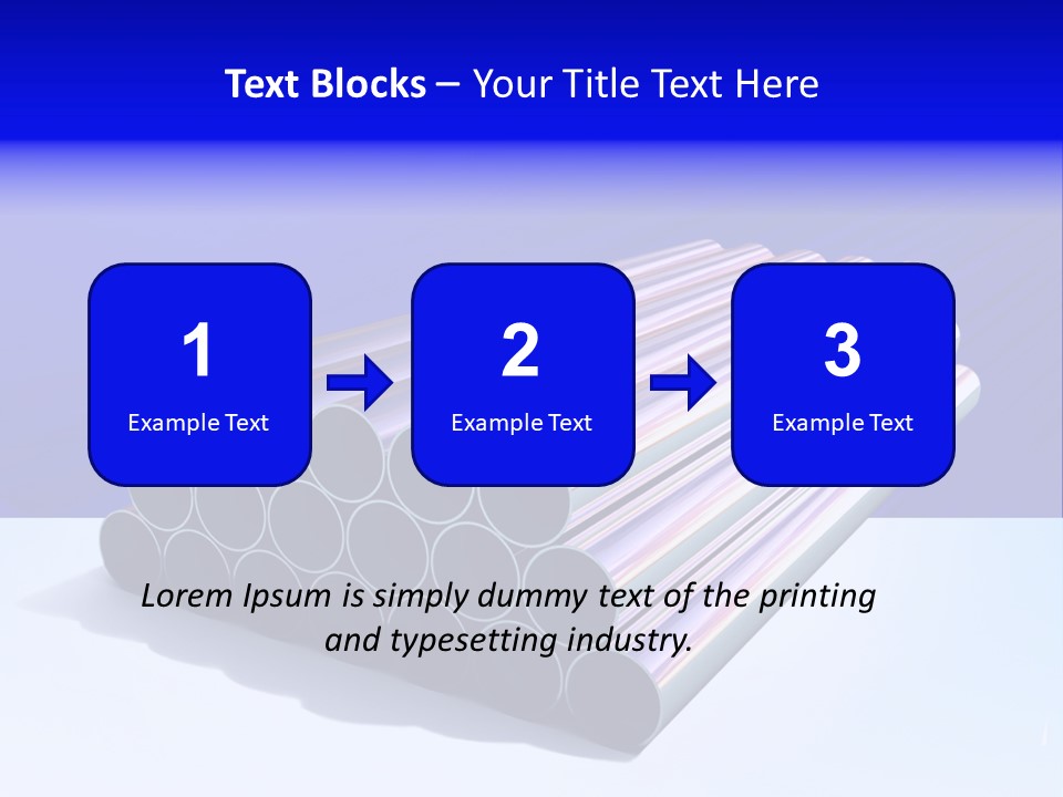 Shiny Industrial Pipe PowerPoint Template