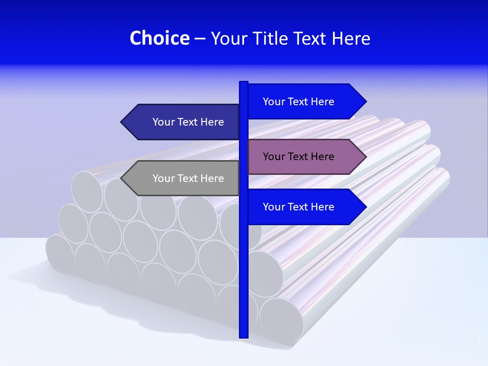 Shiny Industrial Pipe PowerPoint Template