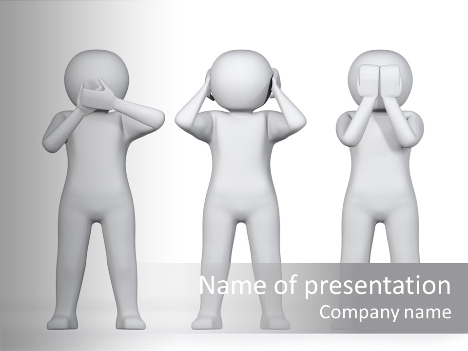 Dummy People Abstract PowerPoint Template