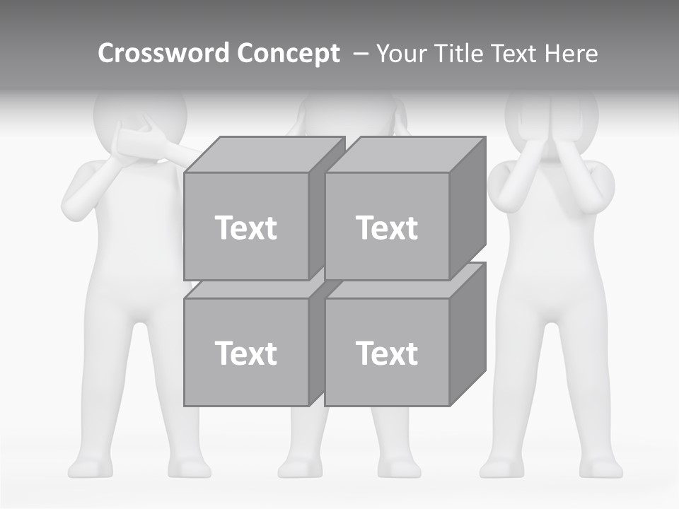 Dummy People Abstract PowerPoint Template