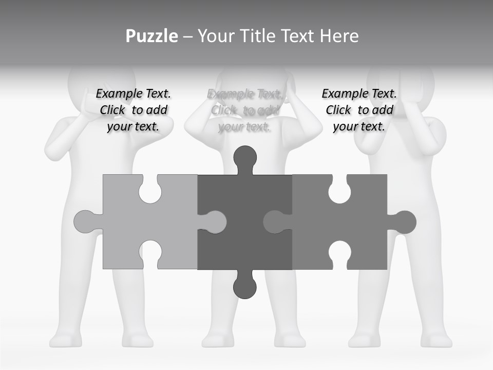 Dummy People Abstract PowerPoint Template