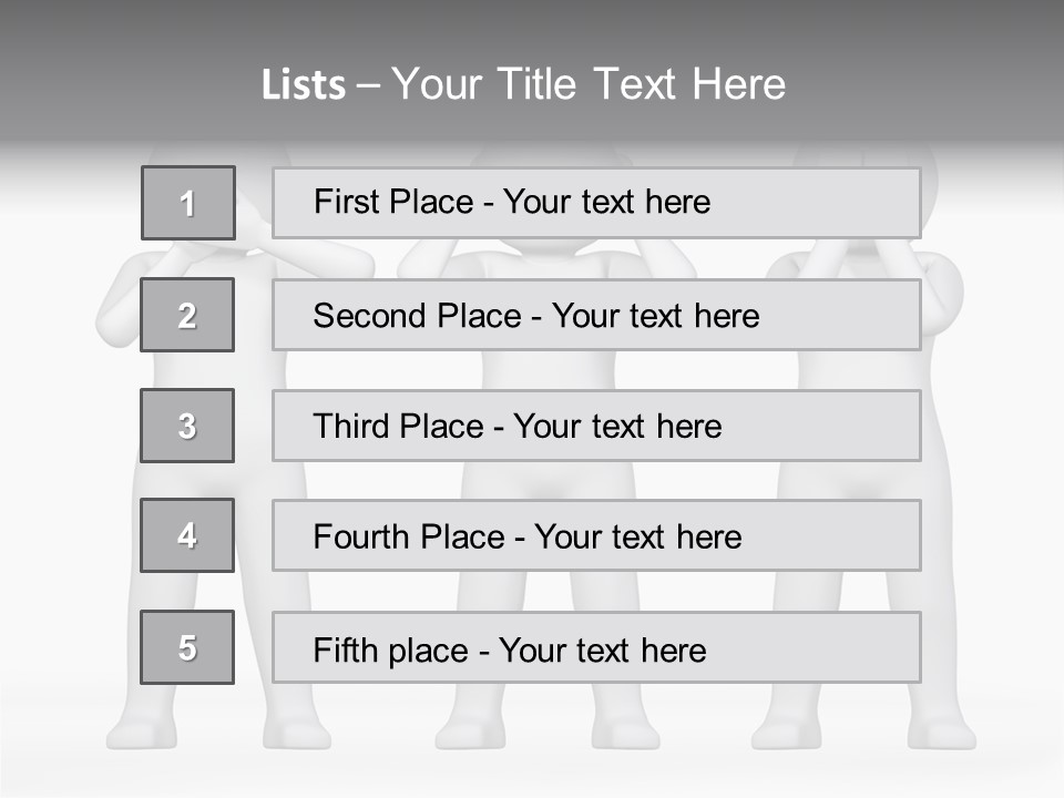 Dummy People Abstract PowerPoint Template