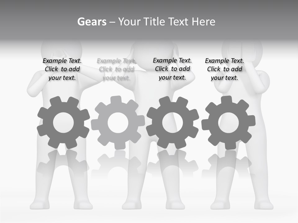 Dummy People Abstract PowerPoint Template