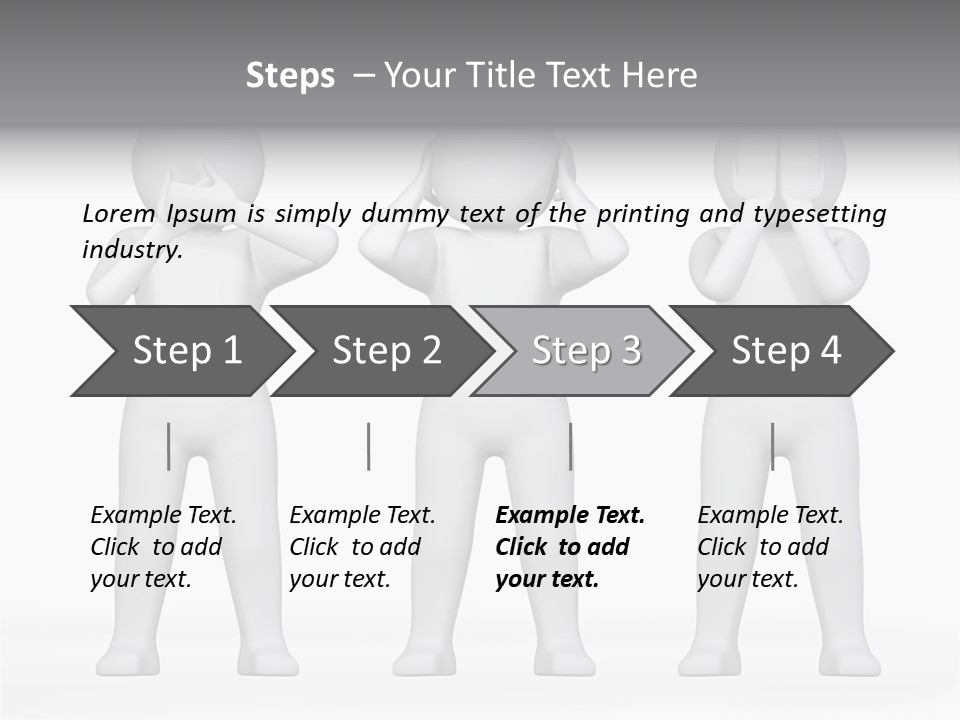 Dummy People Abstract PowerPoint Template