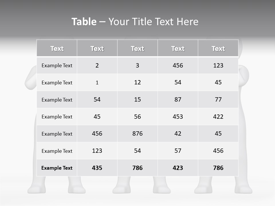 Dummy People Abstract PowerPoint Template