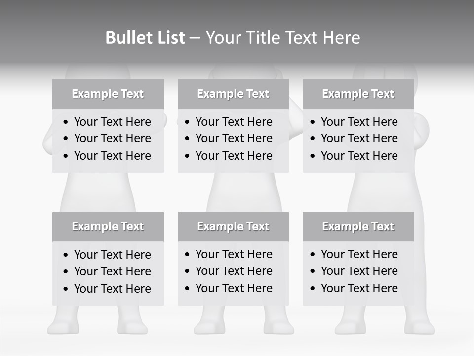 Dummy People Abstract PowerPoint Template