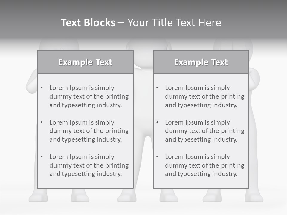 Dummy People Abstract PowerPoint Template