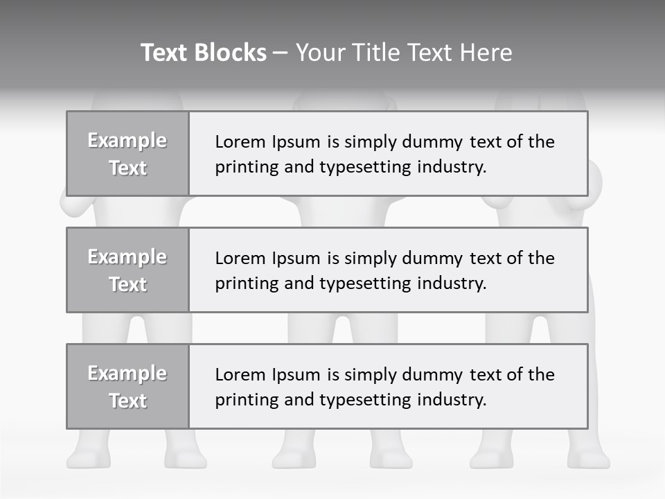 Dummy People Abstract PowerPoint Template