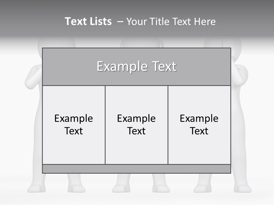 Dummy People Abstract PowerPoint Template