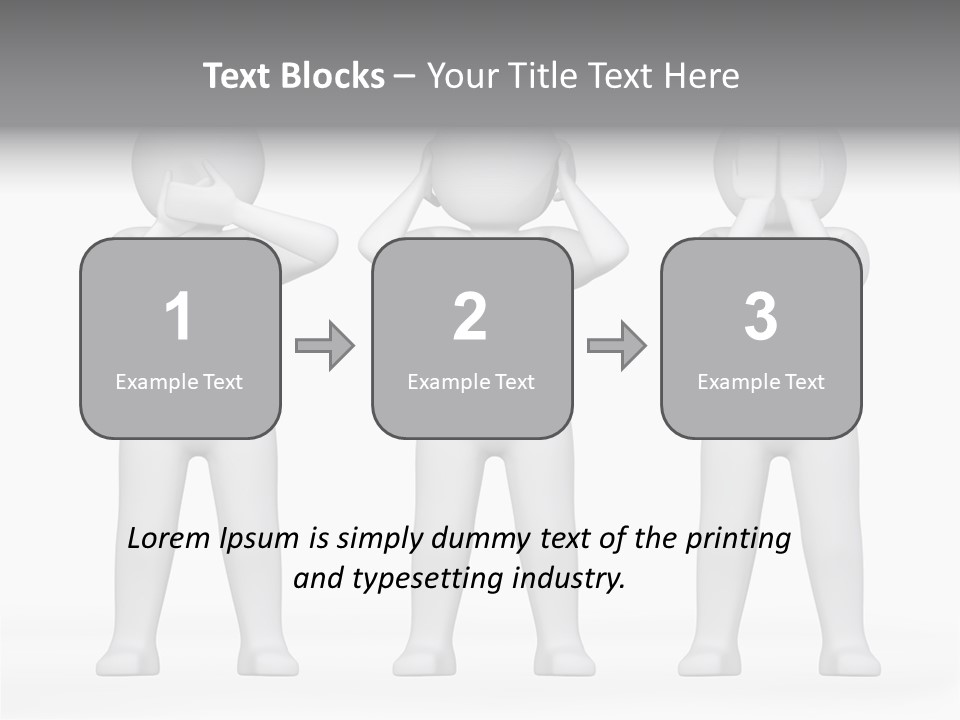 Dummy People Abstract PowerPoint Template
