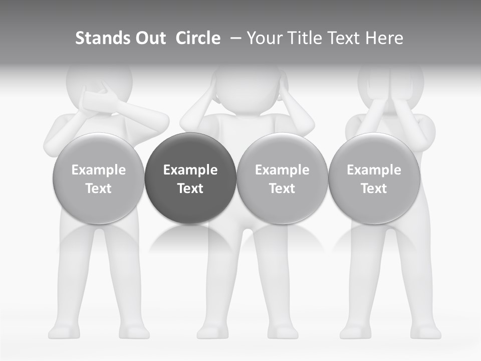 Dummy People Abstract PowerPoint Template