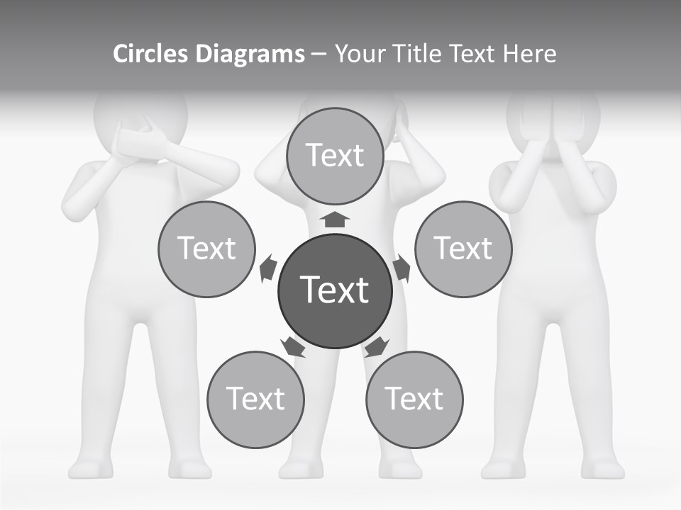 Dummy People Abstract PowerPoint Template