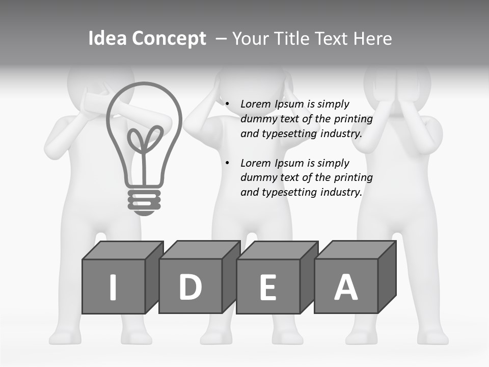 Dummy People Abstract PowerPoint Template