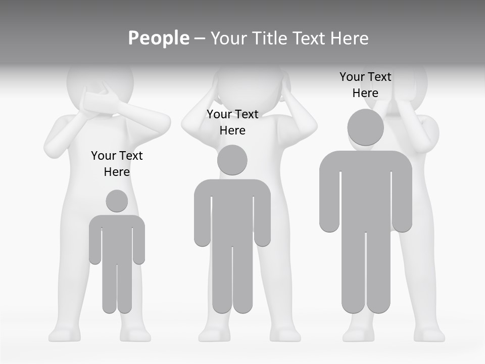 Dummy People Abstract PowerPoint Template