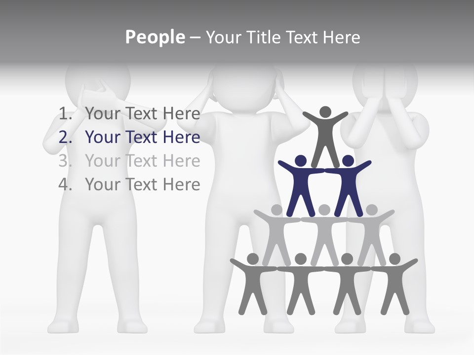 Dummy People Abstract PowerPoint Template