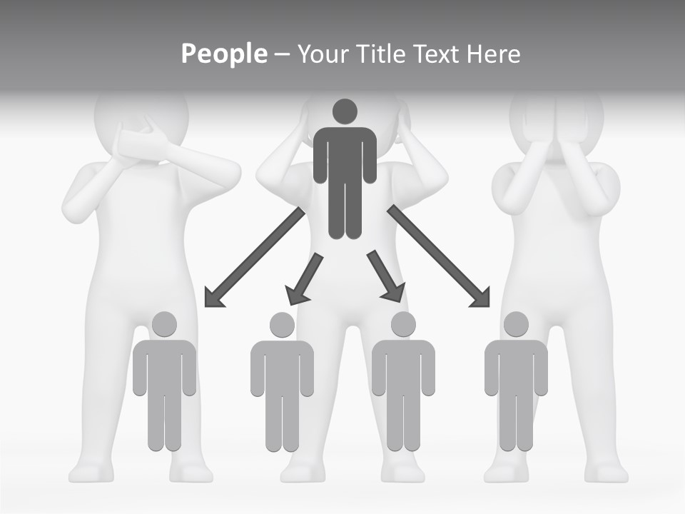 Dummy People Abstract PowerPoint Template