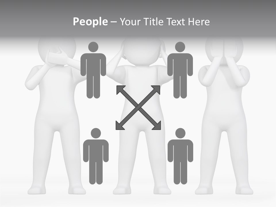 Dummy People Abstract PowerPoint Template