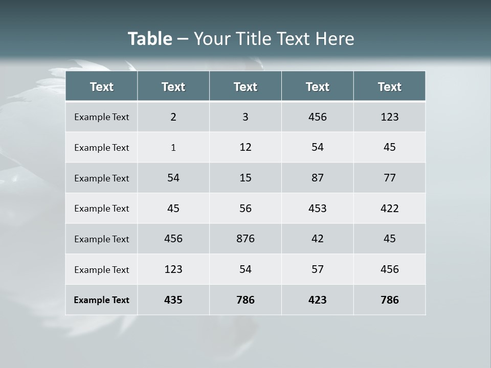 Haze Beautiful Swan PowerPoint Template