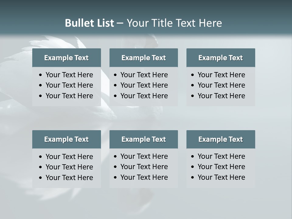 Haze Beautiful Swan PowerPoint Template