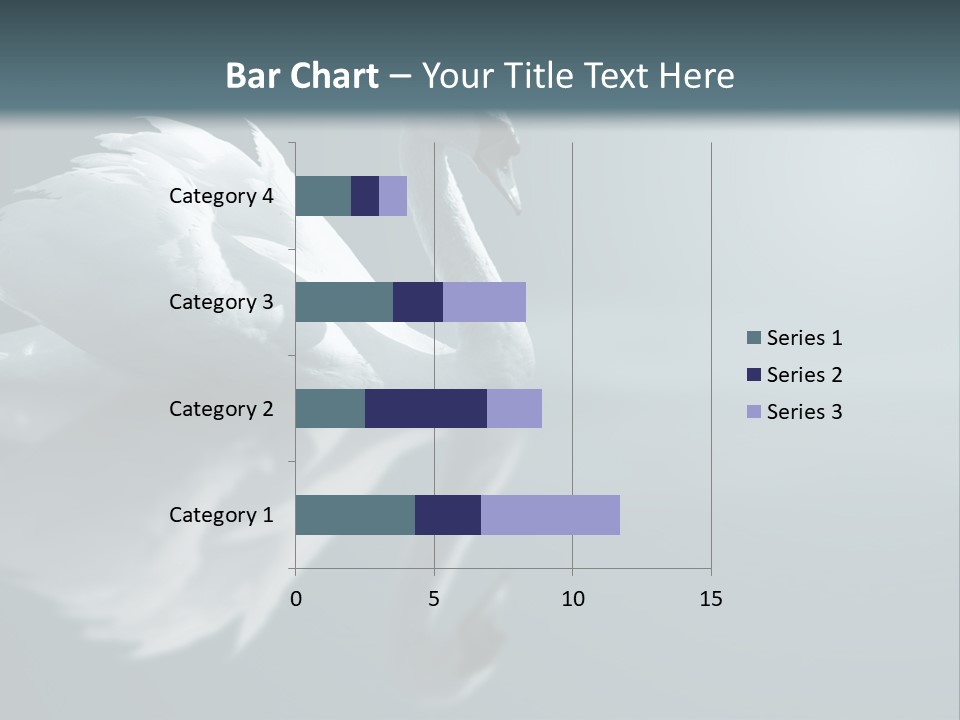 Haze Beautiful Swan PowerPoint Template