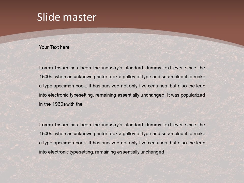 Summer Root Pasture PowerPoint Template