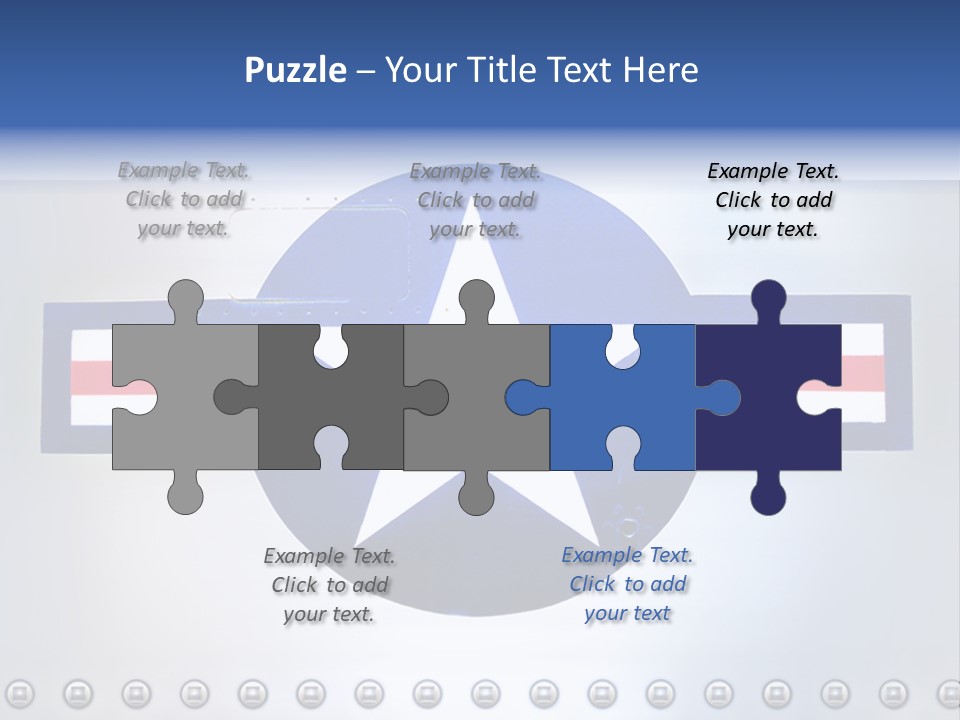 Aircraft Insignia Bomber PowerPoint Template