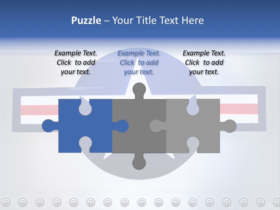 Aircraft Insignia Bomber PowerPoint Template