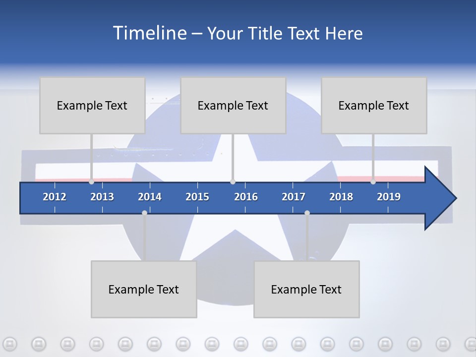 Aircraft Insignia Bomber PowerPoint Template