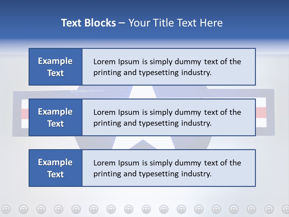 Aircraft Insignia Bomber PowerPoint Template