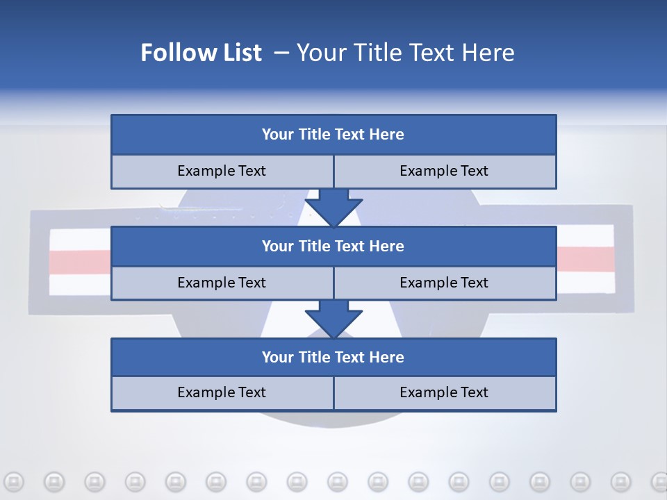 Aircraft Insignia Bomber PowerPoint Template