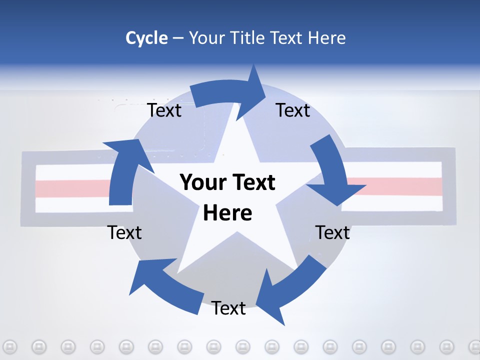 Aircraft Insignia Bomber PowerPoint Template