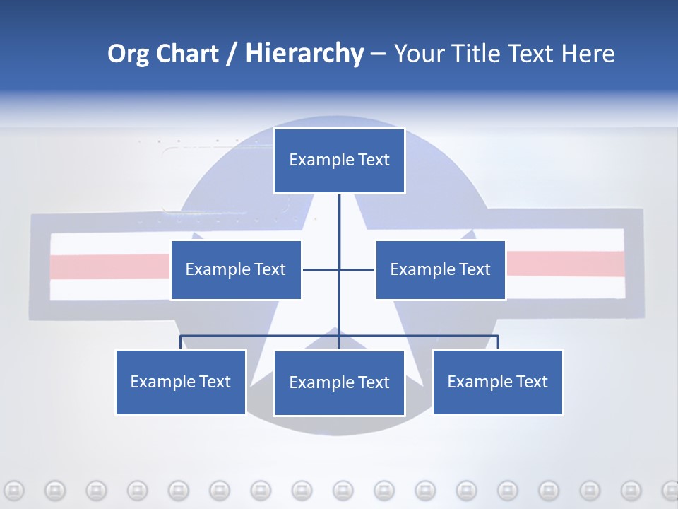 Aircraft Insignia Bomber PowerPoint Template