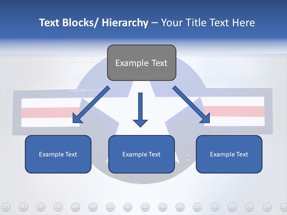 Aircraft Insignia Bomber PowerPoint Template