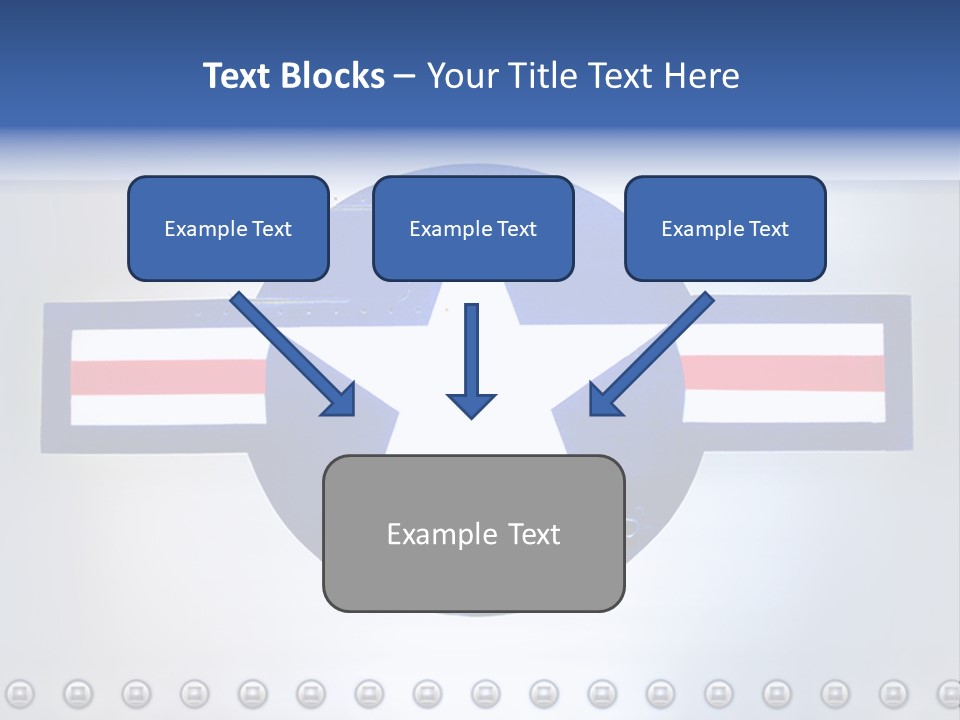 Aircraft Insignia Bomber PowerPoint Template