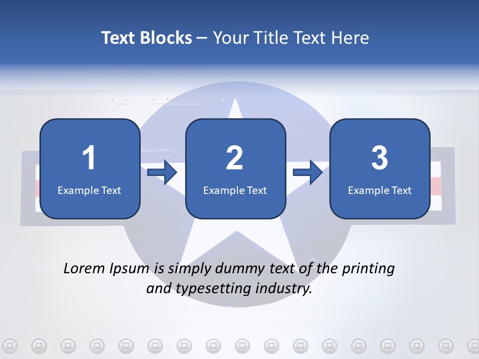 Aircraft Insignia Bomber PowerPoint Template