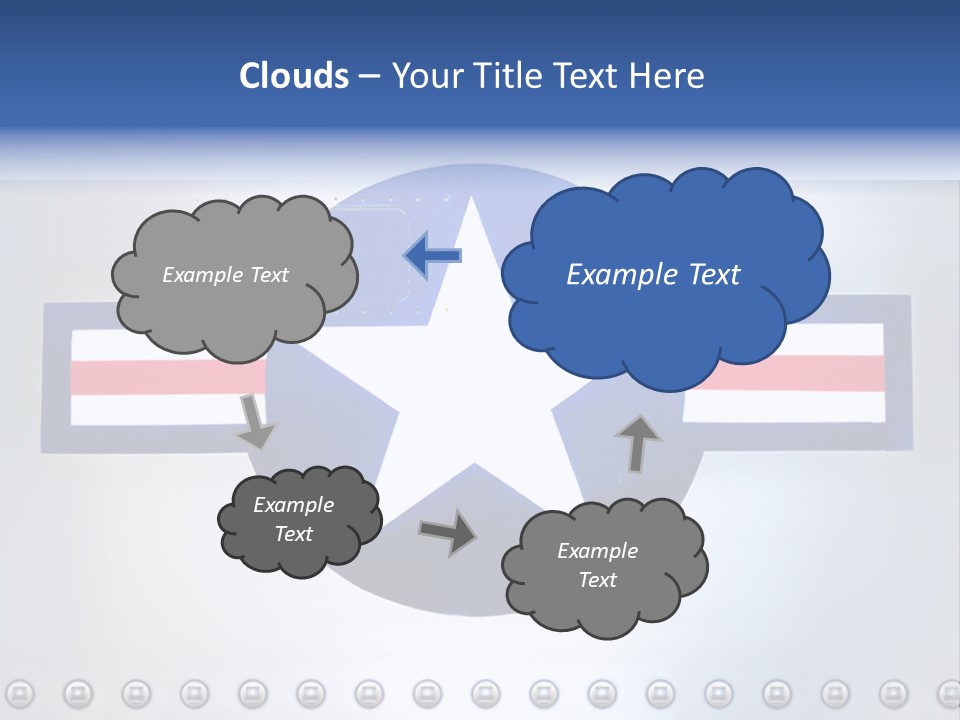 Aircraft Insignia Bomber PowerPoint Template