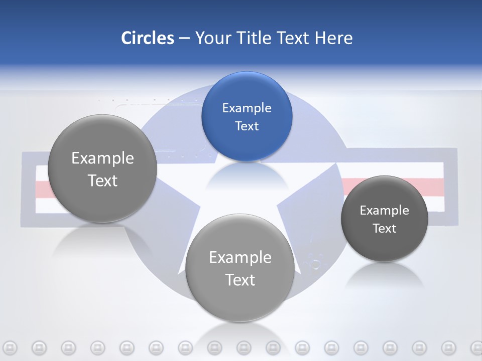 Aircraft Insignia Bomber PowerPoint Template