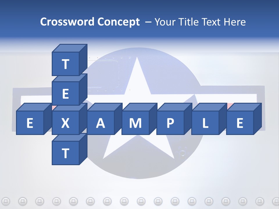 Aircraft Insignia Bomber PowerPoint Template