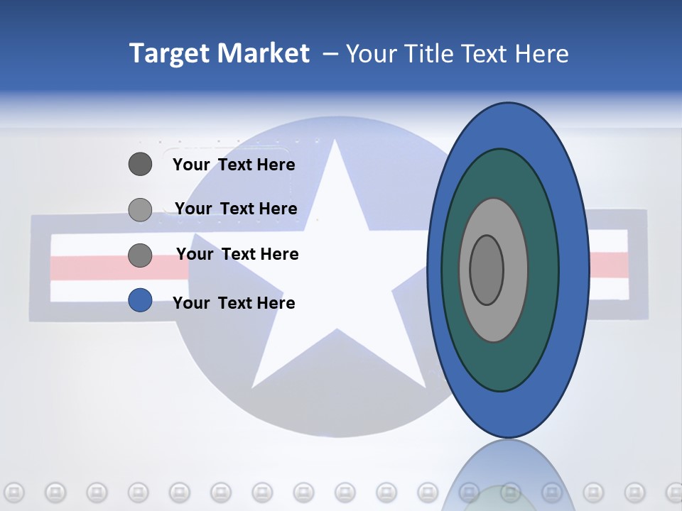Aircraft Insignia Bomber PowerPoint Template