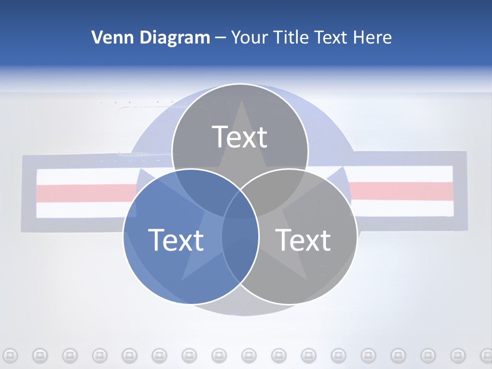 Aircraft Insignia Bomber PowerPoint Template