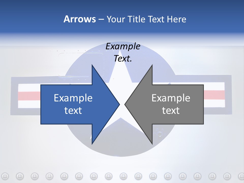 Aircraft Insignia Bomber PowerPoint Template