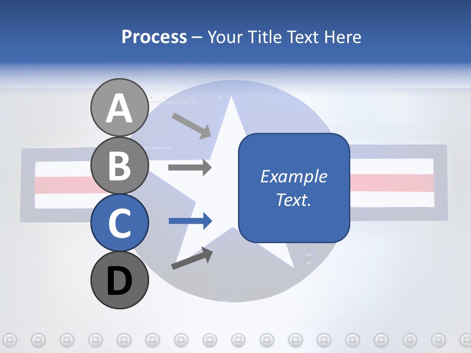 Aircraft Insignia Bomber PowerPoint Template