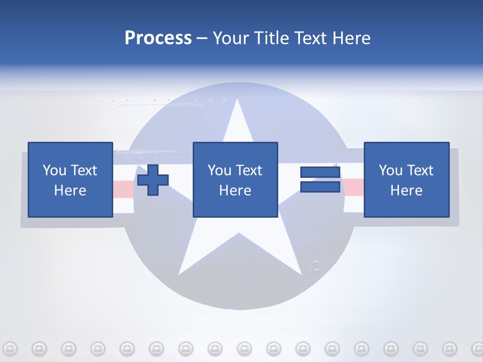 Aircraft Insignia Bomber PowerPoint Template