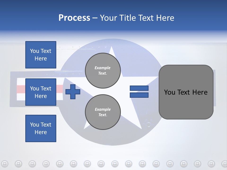 Aircraft Insignia Bomber PowerPoint Template