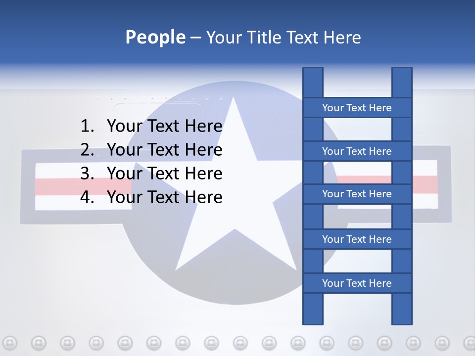 Aircraft Insignia Bomber PowerPoint Template
