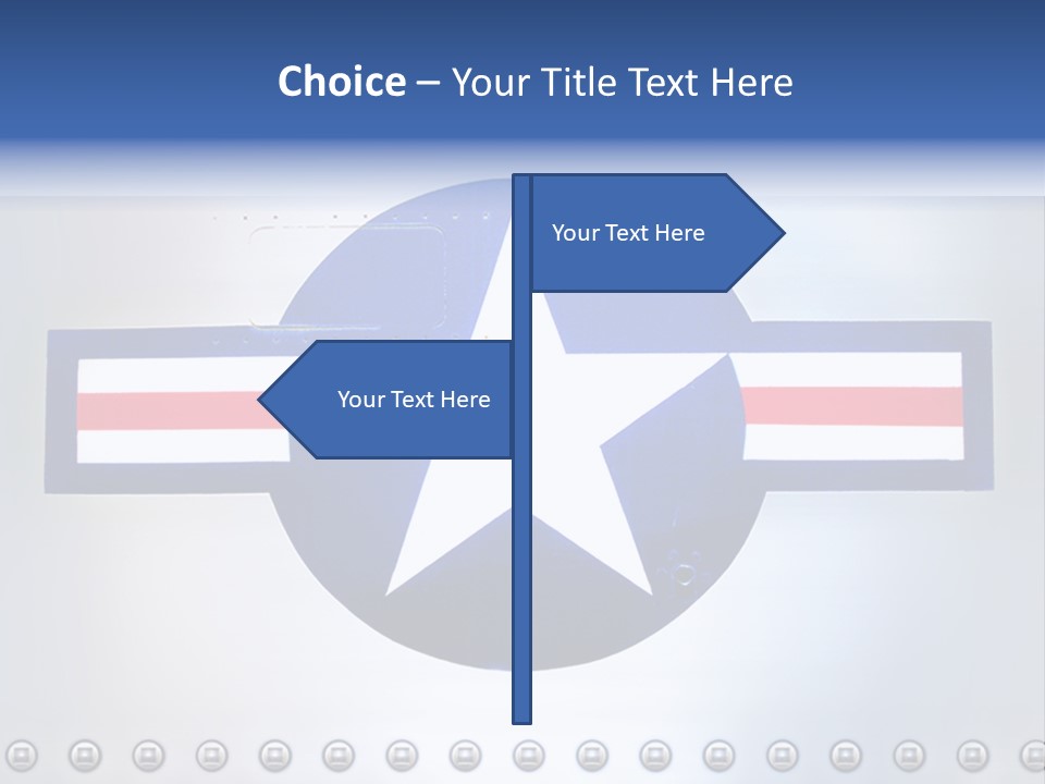 Aircraft Insignia Bomber PowerPoint Template